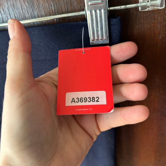 Spanx NWT medium Shaping Navy Blue High Rise Ankle Leggings Women - Picture 3 of 7